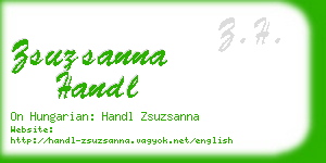 zsuzsanna handl business card